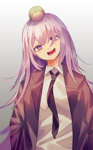 Preview wallpaper girl, smile, tie, suit, anime, art