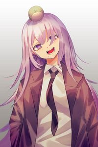 Preview wallpaper girl, smile, tie, suit, anime, art