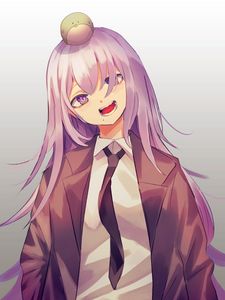 Preview wallpaper girl, smile, tie, suit, anime, art