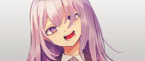 Preview wallpaper girl, smile, tie, suit, anime, art