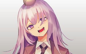 Preview wallpaper girl, smile, tie, suit, anime, art