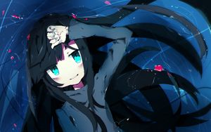 Preview wallpaper girl, smile, water, anime, art
