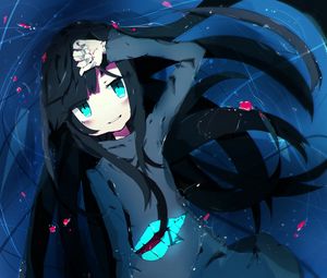 Preview wallpaper girl, smile, water, anime, art