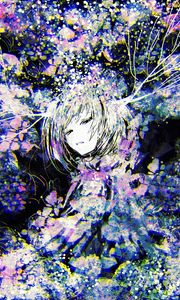 Preview wallpaper girl, spots, anime, art