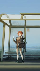 Preview wallpaper girl, stop, anime