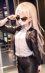 Preview wallpaper girl, sunglasses, style, anime