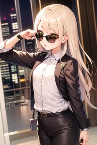 Preview wallpaper girl, sunglasses, style, anime