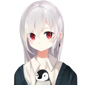 Preview wallpaper girl, sweater, penguin, anime