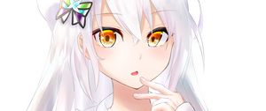 Preview wallpaper girl, take, glance, anime, art, light