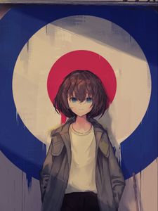 Preview wallpaper girl, target, anime, cute, art