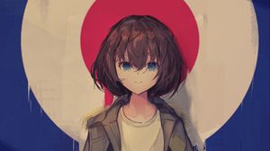 Preview wallpaper girl, target, anime, cute, art