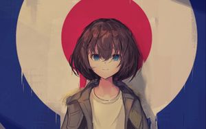 Preview wallpaper girl, target, anime, cute, art
