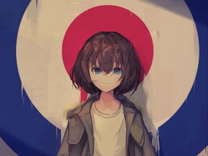 Preview wallpaper girl, target, anime, cute, art