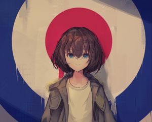 Preview wallpaper girl, target, anime, cute, art