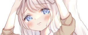 Preview wallpaper girl, tear, sadness, anime