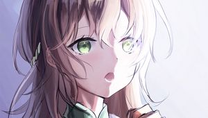 Preview wallpaper girl, tears, prayer, anime, art, cartoon