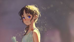 Preview wallpaper girl, tears, sad, anime