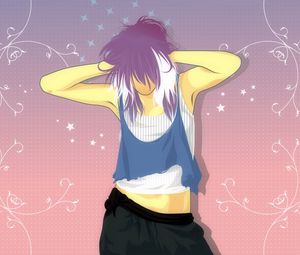 Preview wallpaper girl, teenager, hairstyle, image, style