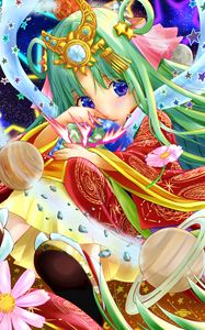 Preview wallpaper girl, tiara, stars, anime