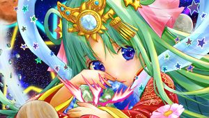 Preview wallpaper girl, tiara, stars, anime