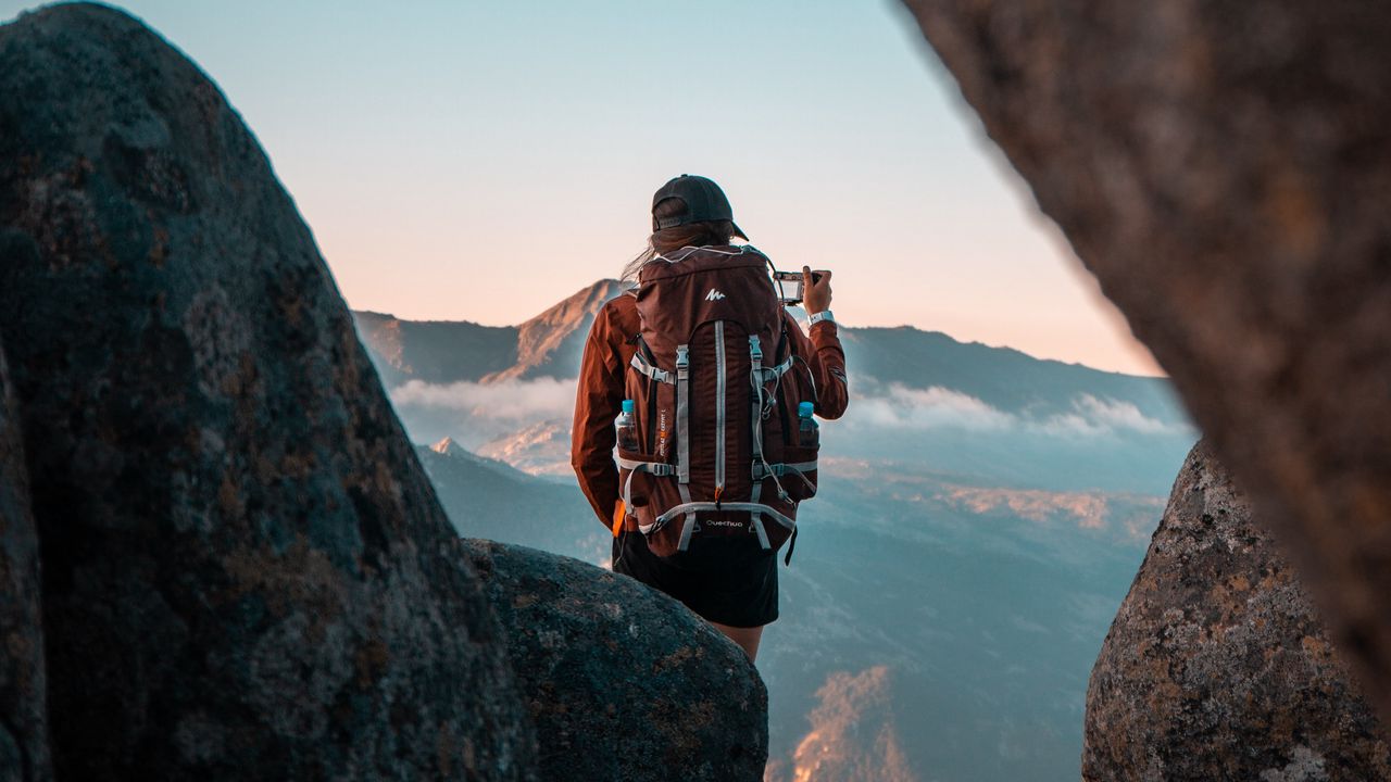 Wallpaper girl, travel, camping