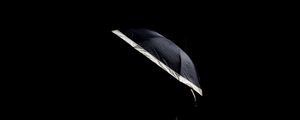 Preview wallpaper girl, umbrella, black, legs