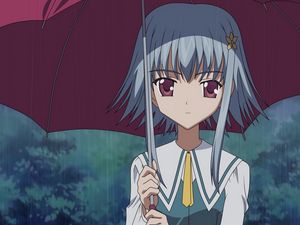 Preview wallpaper girl, umbrella, rain, sadness, evening