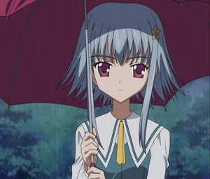 Preview wallpaper girl, umbrella, rain, sadness, evening