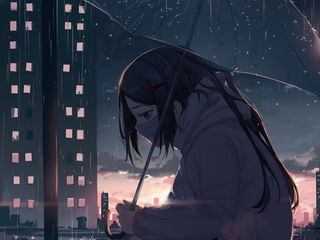 Sad anime rain Wallpapers Download  MobCup