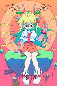 Preview wallpaper girl, uniform, anime, art, bright