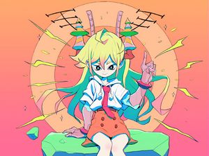 Preview wallpaper girl, uniform, anime, art, bright