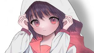 Preview wallpaper girl, uniform, cloak, glance, anime