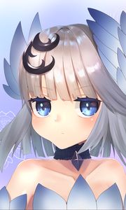 Preview wallpaper girl, wings, choker, anime