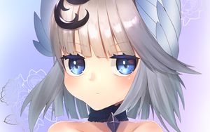 Preview wallpaper girl, wings, choker, anime