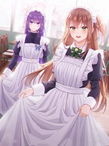 Preview wallpaper girls, maids, anime, art