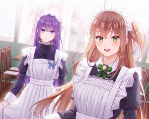 Preview wallpaper girls, maids, anime, art