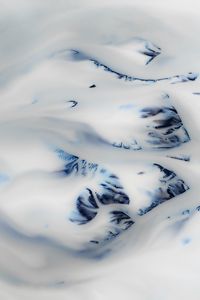 Preview wallpaper glacial stream, glacier, snow, aerial view