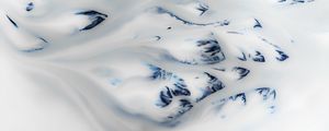 Preview wallpaper glacial stream, glacier, snow, aerial view