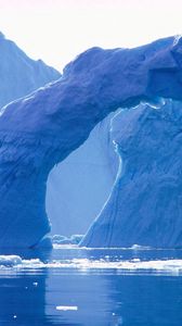 Preview wallpaper glacier, arch, iceberg, cold