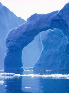 Preview wallpaper glacier, arch, iceberg, cold