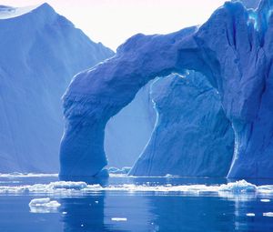 Preview wallpaper glacier, arch, iceberg, cold