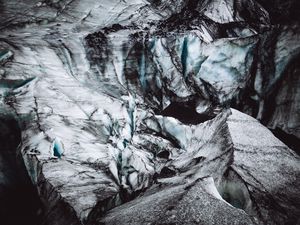 Preview wallpaper glacier, cave, surface, iceland