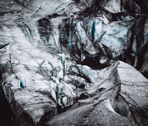 Preview wallpaper glacier, cave, surface, iceland