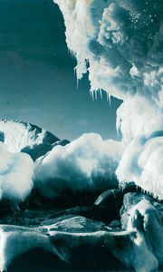 Preview wallpaper glacier, ice, frost, antarctica, north