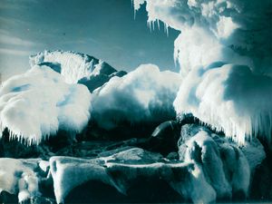 Preview wallpaper glacier, ice, frost, antarctica, north