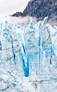 Preview wallpaper glacier, ice, frozen, mountains, landscape