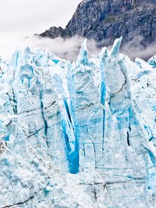 Preview wallpaper glacier, ice, frozen, mountains, landscape