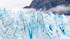 Preview wallpaper glacier, ice, frozen, mountains, landscape