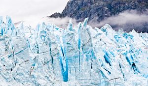 Preview wallpaper glacier, ice, frozen, mountains, landscape