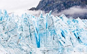 Preview wallpaper glacier, ice, frozen, mountains, landscape